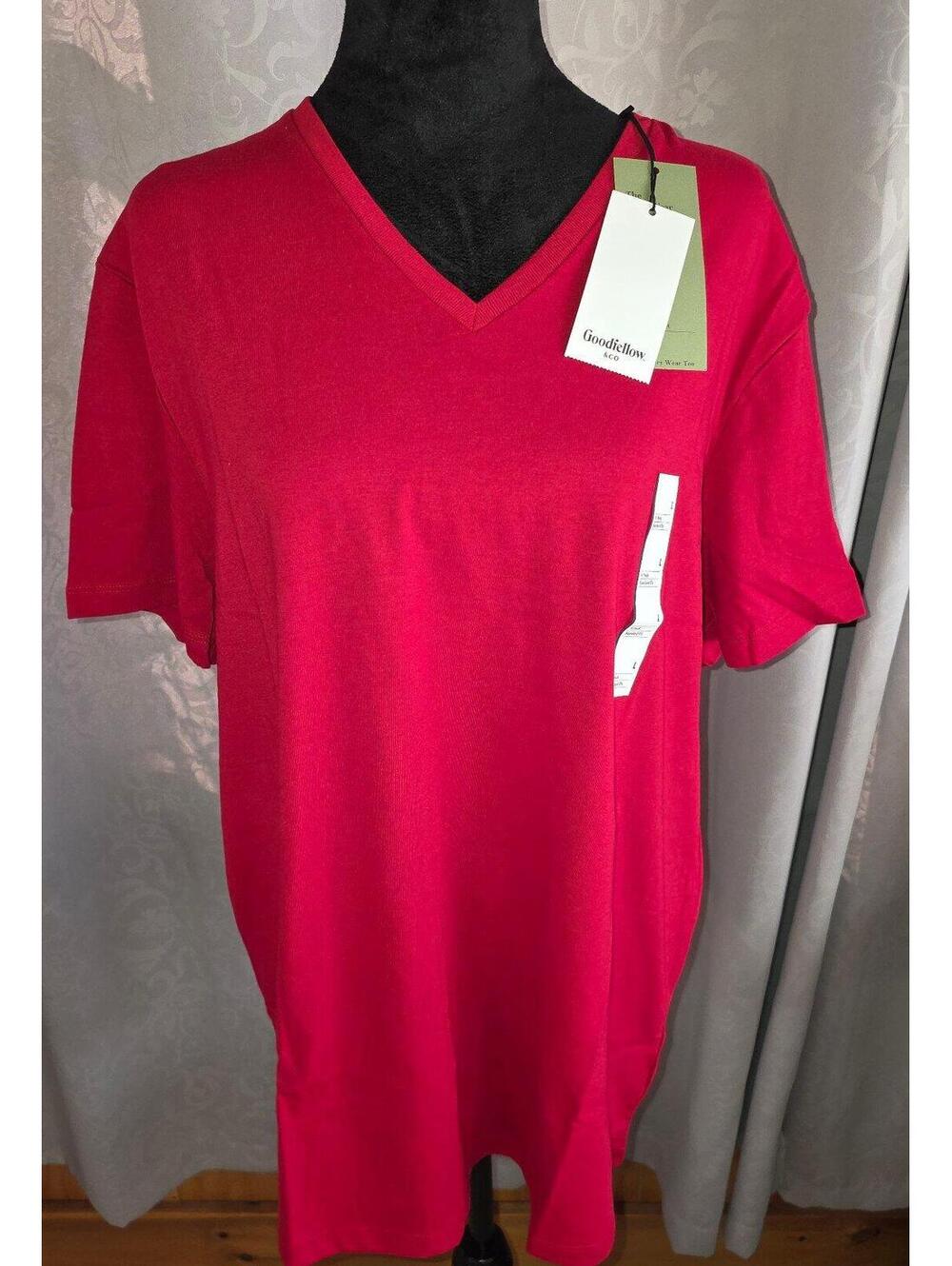 Men's Goodfellow & Co Every Wear Short Sleeve V-Neck T-Shirt - Size Large - BNWT